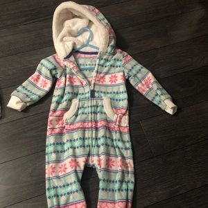 Carters one piece fleece.